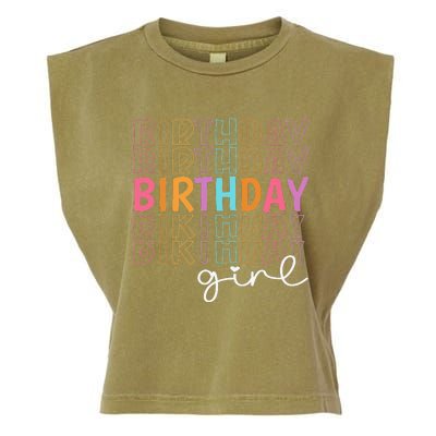 Retro Birthday for Party for Princess Birthday Garment-Dyed Women's Muscle Tee