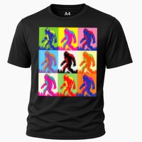 Retro Bigfoot , Funny Pop Art Bigfoot Cooling Performance Crew T-Shirt