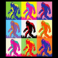 Retro Bigfoot , Funny Pop Art Bigfoot Cooling Performance Crew T-Shirt