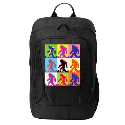 Retro Bigfoot , Funny Pop Art Bigfoot City Backpack