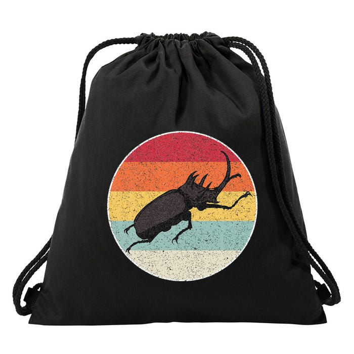 Rhinoceros Beetle Fighting Beetle Kabutomushi Drawstring Bag
