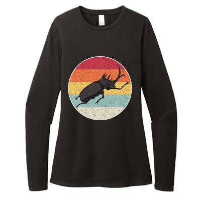 Rhinoceros Beetle Fighting Beetle Kabutomushi Womens CVC Long Sleeve Shirt