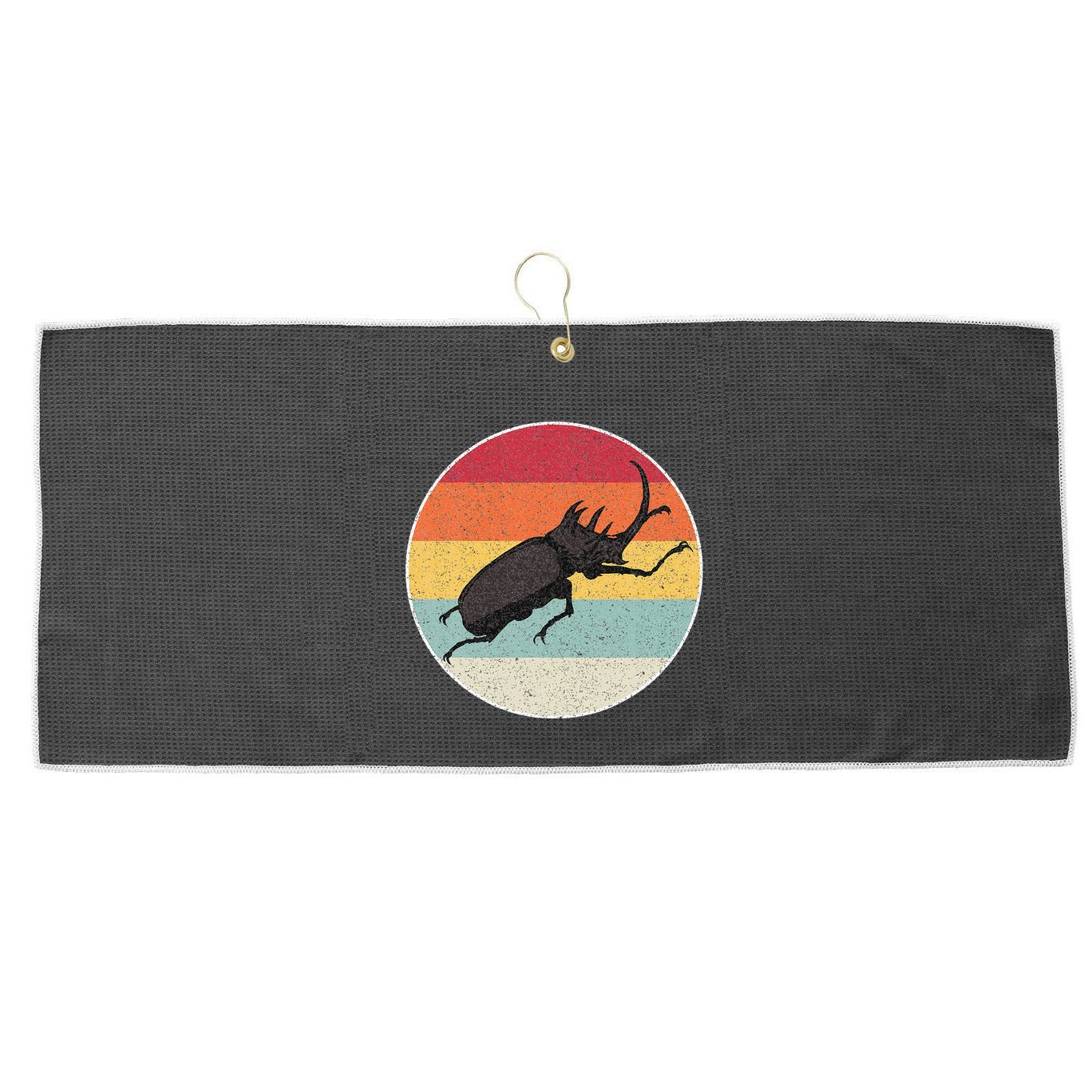 Rhinoceros Beetle Fighting Beetle Kabutomushi Large Microfiber Waffle Golf Towel