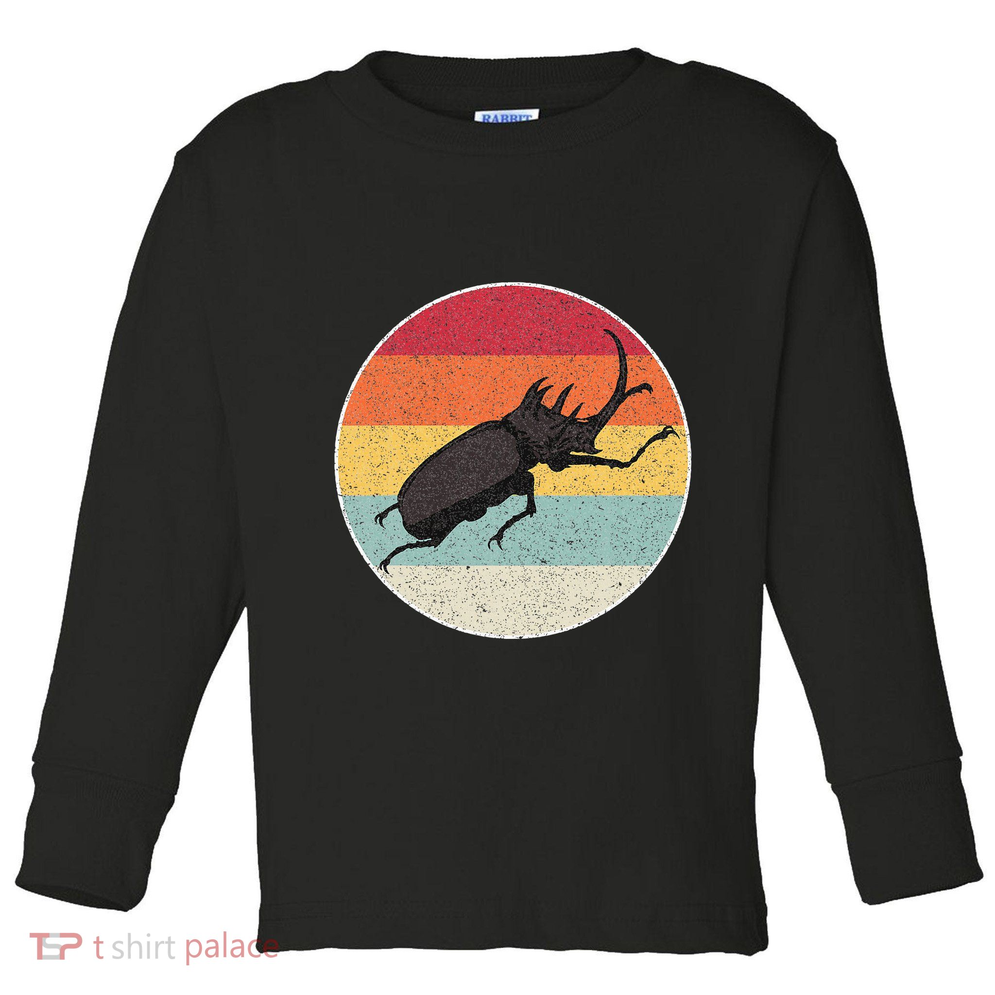 Rhinoceros Beetle Fighting Beetle Kabutomushi Toddler Long Sleeve Shirt