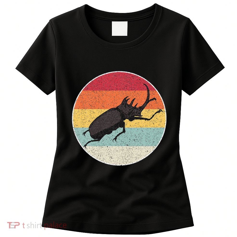 Rhinoceros Beetle Fighting Beetle Kabutomushi Womens T-Shirt