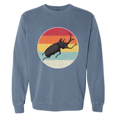 Rhinoceros Beetle Fighting Beetle Kabutomushi Garment-Dyed Sweatshirt