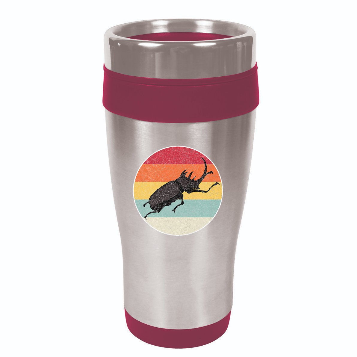 Rhinoceros Beetle Fighting Beetle Kabutomushi 16oz Travel Tumbler