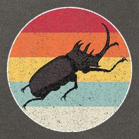Rhinoceros Beetle Fighting Beetle Kabutomushi Cotton Canvas Backpack