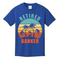 Retired Banker Funny Banking Happy Retiret Meaningful Gift Kids T-Shirt