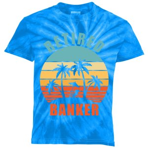 Retired Banker Funny Banking Happy Retiret Meaningful Gift Kids Tie-Dye T-Shirt