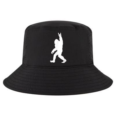 Retro Bigfoot , Funny Rock And Roll Bigfoot Cool Comfort Performance Bucket Hat