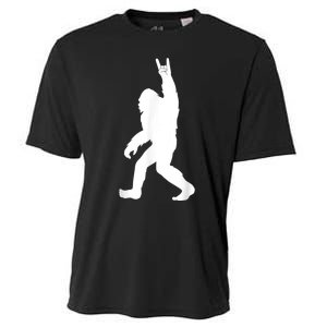 Retro Bigfoot , Funny Rock And Roll Bigfoot Cooling Performance Crew T-Shirt