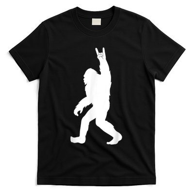 Retro Bigfoot , Funny Rock And Roll Bigfoot T-Shirt