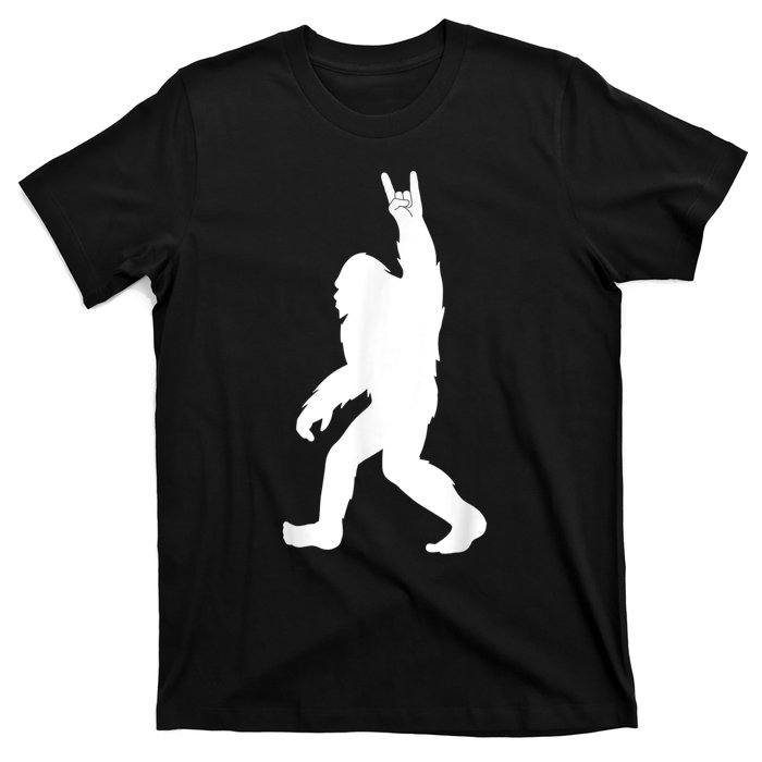 Retro Bigfoot , Funny Rock And Roll Bigfoot T-Shirt