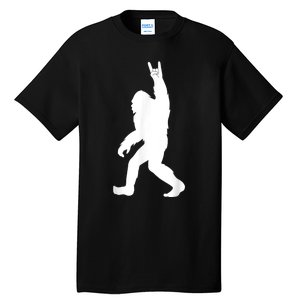 Retro Bigfoot , Funny Rock And Roll Bigfoot Tall T-Shirt