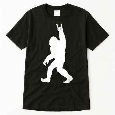 Retro Bigfoot , Funny Rock And Roll Bigfoot Tall T-Shirt