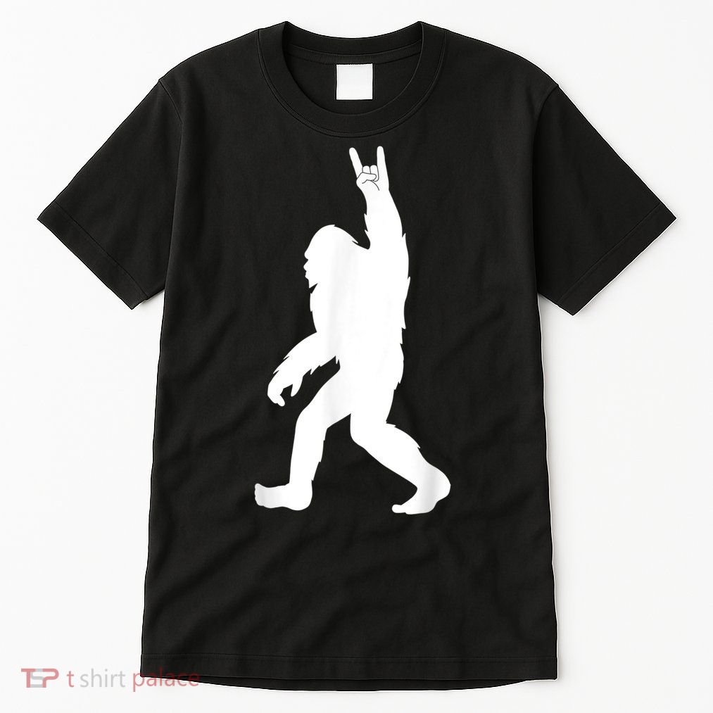 Retro Bigfoot , Funny Rock And Roll Bigfoot Tall T-Shirt