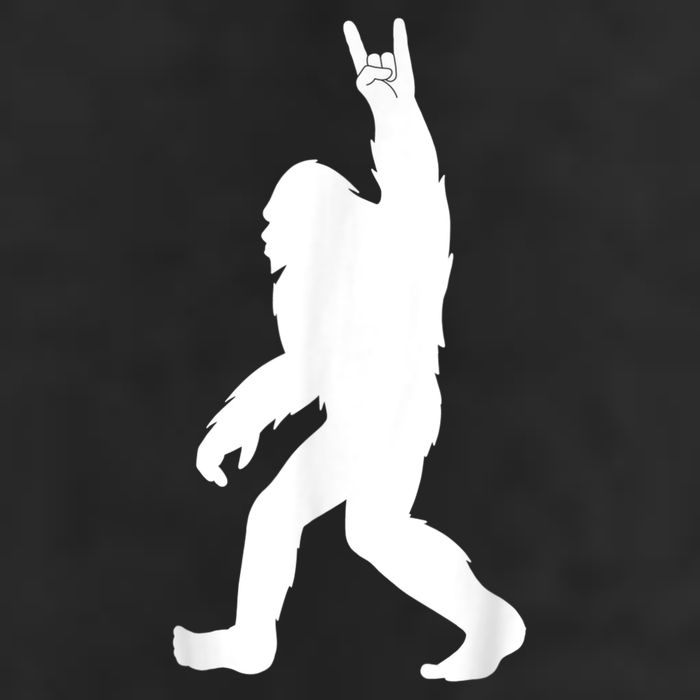 Retro Bigfoot , Funny Rock And Roll Bigfoot 11oz C Handle Ceramic Mug