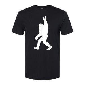 Retro Bigfoot , Funny Rock And Roll Bigfoot Softstyle CVC T-Shirt