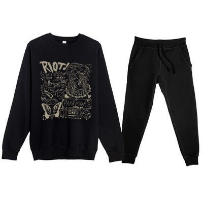 Rock Band Fan Gift Premium Crewneck Sweatsuit Set