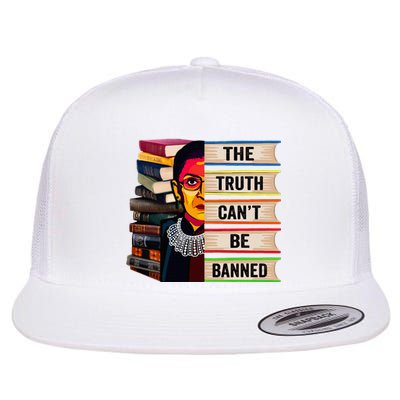 Rbg Book Feminist Read Banned Books Girl Bookworm Flat Bill Trucker Hat