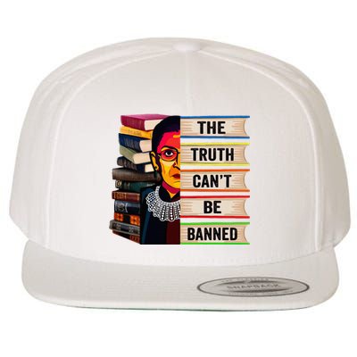 Rbg Book Feminist Read Banned Books Girl Bookworm Wool Snapback Cap