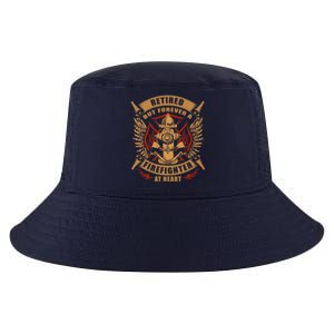 Retired But Forever Firefighter At Heart Retirement Cool Comfort Performance Bucket Hat