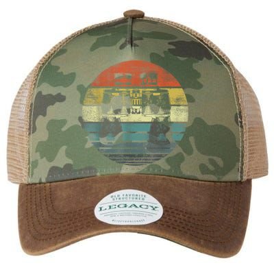 Retro Binoculars Funny Birdwatching Birding Birder Legacy Tie Dye Trucker Hat