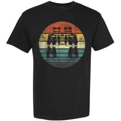 Retro Binoculars Funny Birdwatching Birding Birder Garment-Dyed Heavyweight T-Shirt