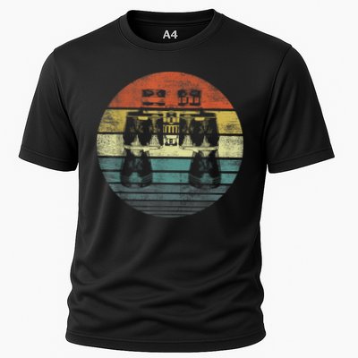 Retro Binoculars Funny Birdwatching Birding Birder Performance Shirt