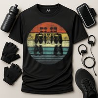 Retro Binoculars Funny Birdwatching Birding Birder Performance Shirt