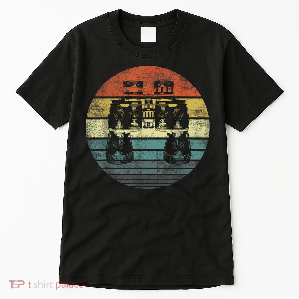 Retro Binoculars Funny Birdwatching Birding Birder Tall T-Shirt