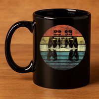Retro Binoculars Funny Birdwatching Birding Birder 11oz C Handle Ceramic Mug
