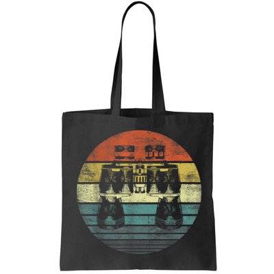 Retro Binoculars Funny Birdwatching Birding Birder Bag