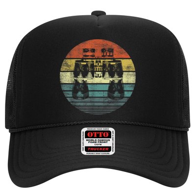Retro Binoculars Funny Birdwatching Birding Birder Trucker Hat
