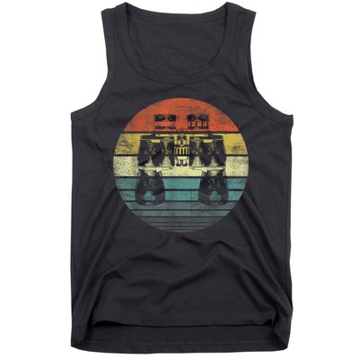 Retro Binoculars Funny Birdwatching Birding Birder Tank Top
