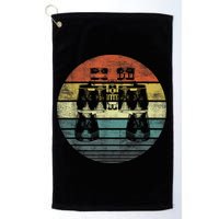 Retro Binoculars Funny Birdwatching Birding Birder Golf Towel