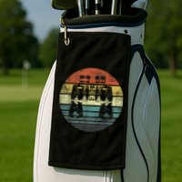 Retro Binoculars Funny Birdwatching Birding Birder Golf Towel