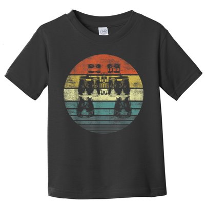 Retro Binoculars Funny Birdwatching Birding Birder Toddler T-Shirt