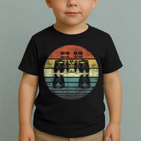 Retro Binoculars Funny Birdwatching Birding Birder Toddler T-Shirt