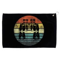 Retro Binoculars Funny Birdwatching Birding Birder Grommeted Golf Towel