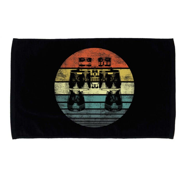 Retro Binoculars Funny Birdwatching Birding Birder Microfiber Hand Towel