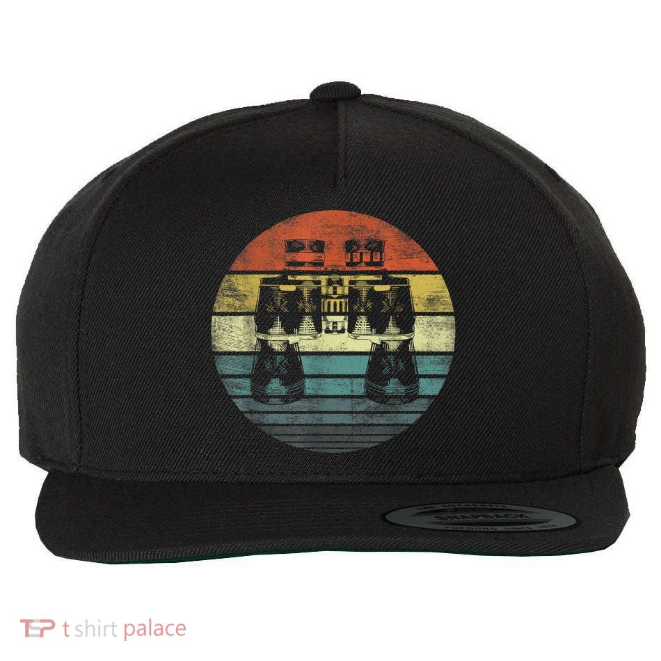 Retro Binoculars Funny Birdwatching Birding Birder Wool Snapback Cap