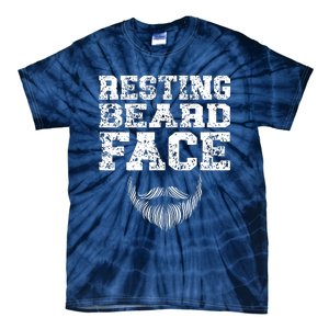 Resting Beard Face Beard Lover Bearded Guy Mustache Tie-Dye T-Shirt