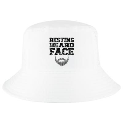 Resting Beard Face Beard Lover Bearded Guy Mustache Cool Comfort Performance Bucket Hat