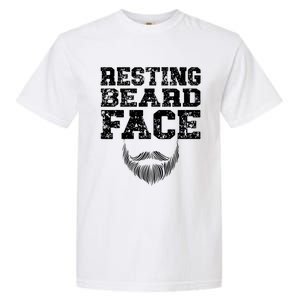 Resting Beard Face Beard Lover Bearded Guy Mustache Garment-Dyed Heavyweight T-Shirt