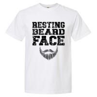 Resting Beard Face Beard Lover Bearded Guy Mustache Garment-Dyed Heavyweight T-Shirt