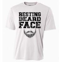 Resting Beard Face Beard Lover Bearded Guy Mustache Cooling Performance Crew T-Shirt