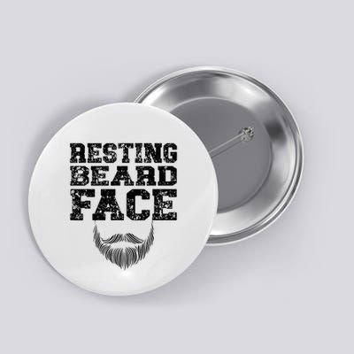 Resting Beard Face Beard Lover Bearded Guy Mustache Button
