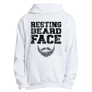 Resting Beard Face Beard Lover Bearded Guy Mustache Urban Pullover Hoodie